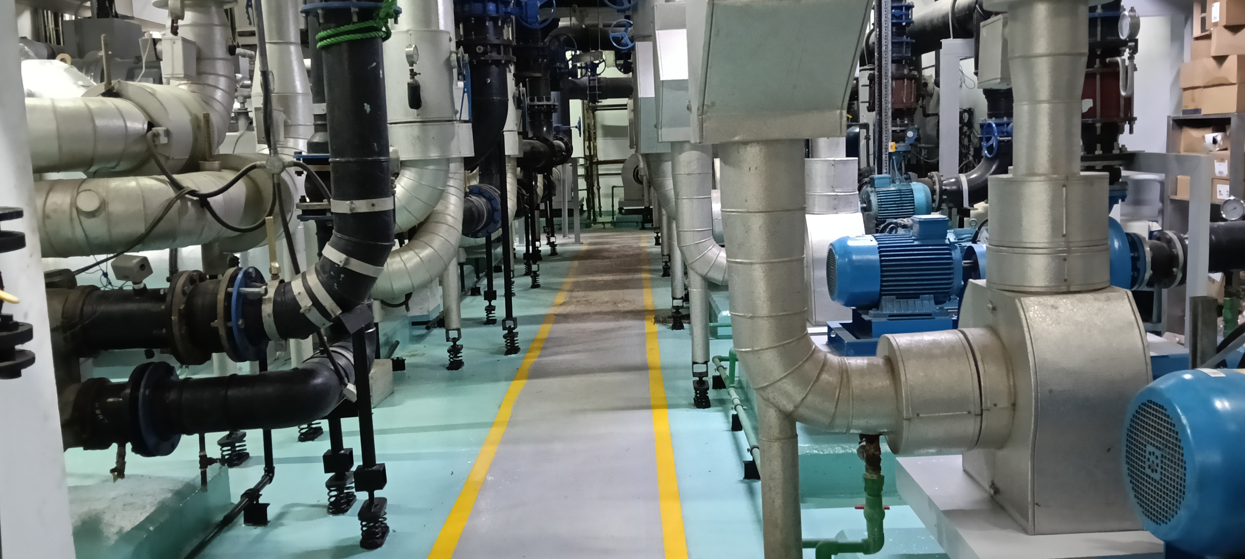 Chiller pump room